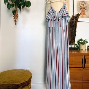 Long Striped Jumpsuit